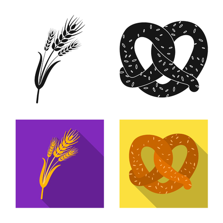 Vector illustration of pub and bar sign. Collection of pub and interior vector icon for stock.のイラスト素材