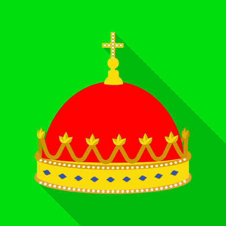 Isolated object of medieval and nobility sign. Set of medieval and monarchy vector icon for stock.のイラスト素材