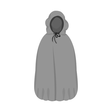 Vector illustration of tent and raincoat sign. Collection of tent and hood vector icon for stock.のイラスト素材