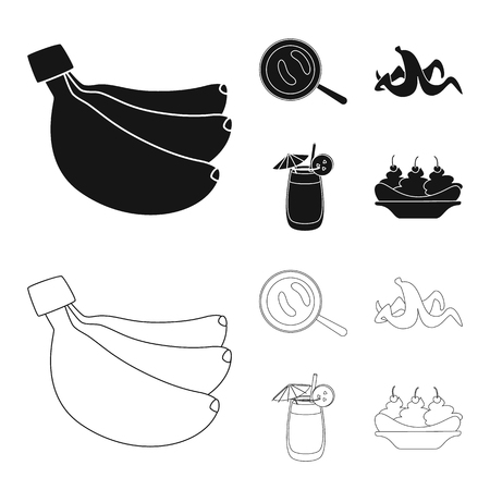 Vector illustration of natural and vegetarian symbol. Collection of natural and eating stock symbol for web.のイラスト素材