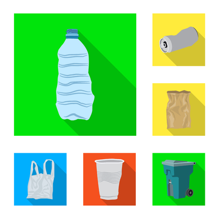 Vector illustration of dump  and sort. Collection of dump  and junk vector icon for stock.のイラスト素材