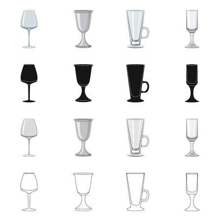 Vector design of form and celebration icon. Collection of form and volume stock symbol for web.のイラスト素材