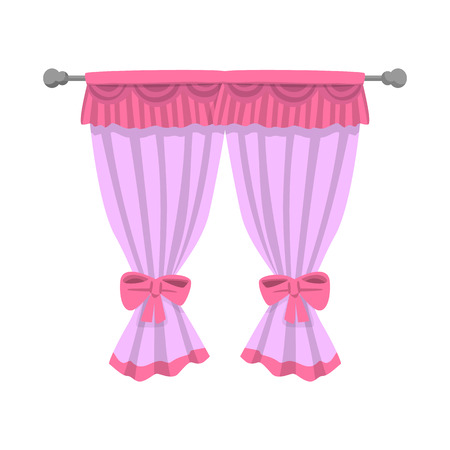 Isolated object of curtain and window logo. Set of curtain and jalousie stock vector illustration.のイラスト素材