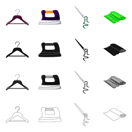 Vector design of craft and handcraft sign. Set of craft and industry stock symbol for web.のイラスト素材