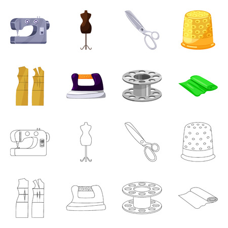Vector design of craft and handcraft sign. Set of craft and industry stock symbol for web.のイラスト素材