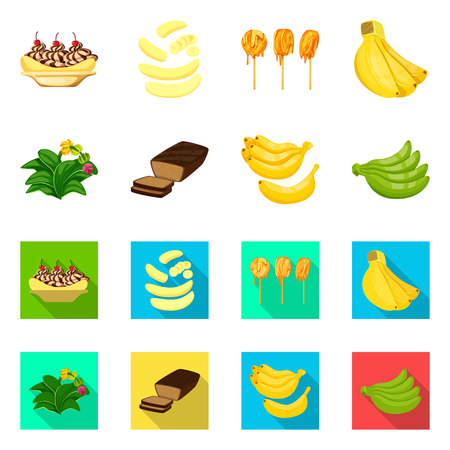 Vector illustration of natural and vegetarian sign. Collection of natural and eating vector icon for stock.のイラスト素材