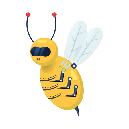 Vector design of bee and insect sign. Collection of bee and steampunk stock vector illustration.のイラスト素材