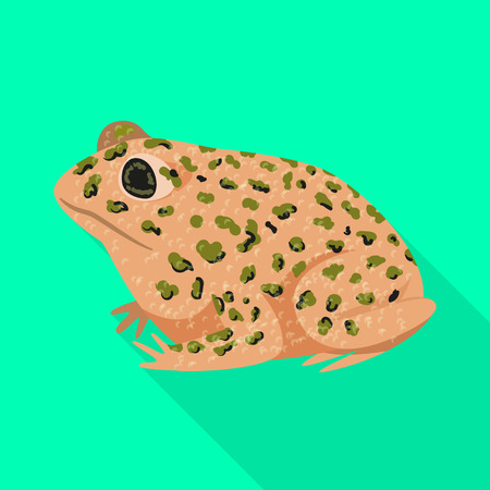 Vector design of toad and tropical icon. Set of toad and points stock symbol for web.のイラスト素材