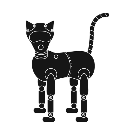 Vector design of cat and animal symbol. Collection of cat and plastic stock vector illustration.のイラスト素材