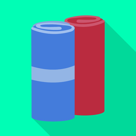 Isolated object of roll and bath icon. Set of roll and dry stock symbol for web.のイラスト素材