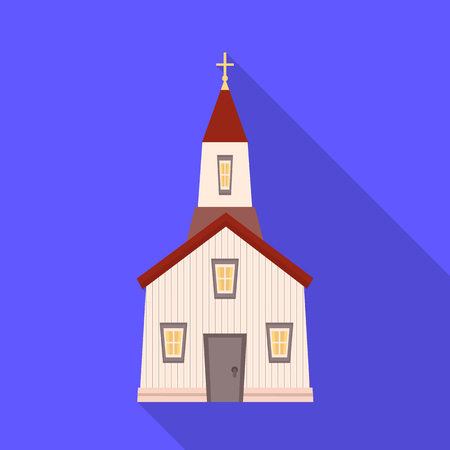 Vector design of church and catholic symbol. Collection of church and prayer stock vector illustration.のイラスト素材