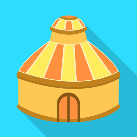 Vector illustration of tent and dome symbol. Set of tent and park stock symbol for web.のイラスト素材