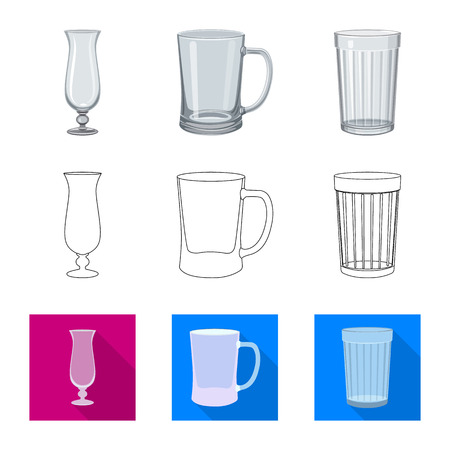 Isolated object of form and celebration symbol. Collection of form and volume stock vector illustration.のイラスト素材