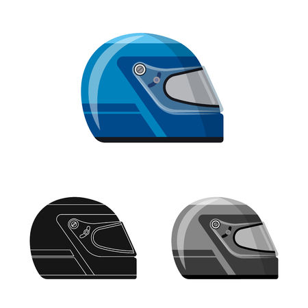 Isolated object of car and rally symbol. Set of car and race stock vector illustration.のイラスト素材