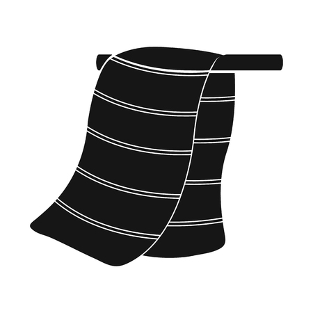 Vector illustration of towel and sauna symbol. Collection of towel and relaxation vector icon for stock.のイラスト素材