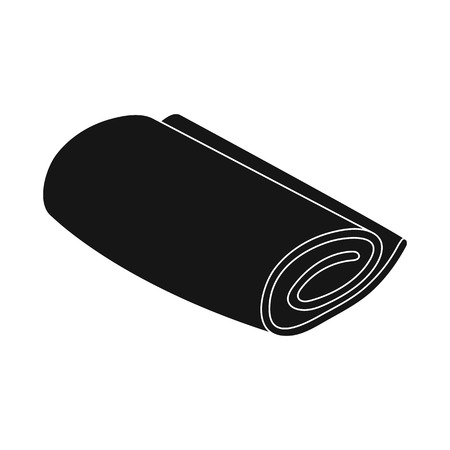 Isolated object of roll and piled sign. Collection of roll and shower stock vector illustration.のイラスト素材