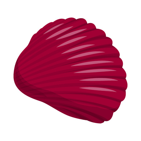 Isolated object of seashell and mollusk logo. Collection of seashell and seafood  vector icon for stock.のイラスト素材