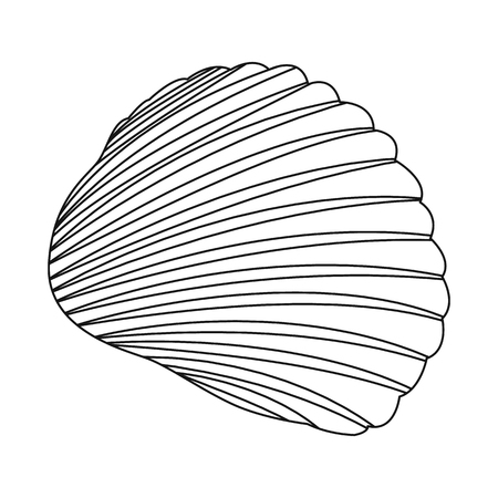 Vector design of exotic and seafood  sign. Set of exotic and aquatic stock symbol for web.