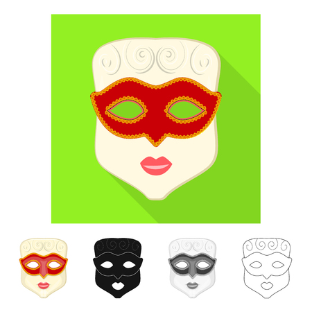 Isolated object of luxury and celebration logo. Set of luxury and hide  vector icon for stock.のイラスト素材