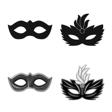 Vector design of luxury and celebration icon. Collection of luxury and hide stock symbol for web.のイラスト素材
