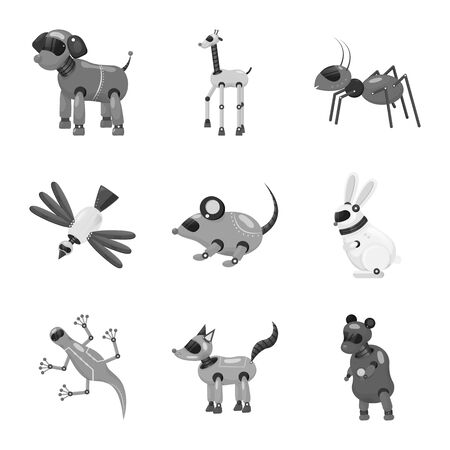 Vector design of toy and science icon. Set of toy and toy vector icon for stock.のイラスト素材