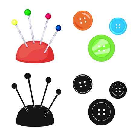 Isolated object of craft and handcraft icon. Collection of craft and industry stock symbol for web.のイラスト素材
