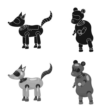 Vector design of toy and science icon. Collection of toy and toy stock symbol for web.のイラスト素材