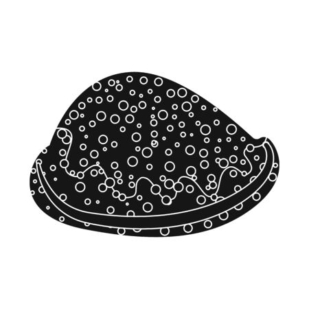 Vector illustration of nature and ocean symbol. Collection of nature and mollusk vector icon for stock.のイラスト素材