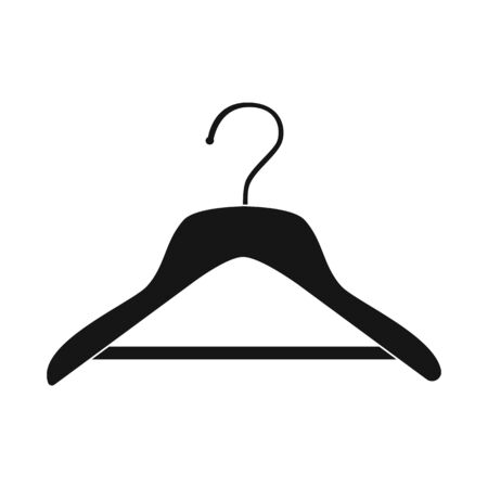 Vector illustration of hanger and empty icon. Set of hanger and hook stock vector illustration.のイラスト素材
