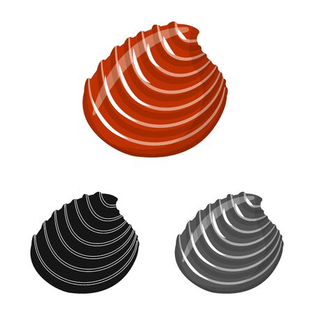 Vector design of animal and decoration sign. Set of animal and ocean stock symbol for web.のイラスト素材