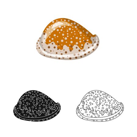 Vector illustration of animal and decoration logo. Set of animal and ocean stock vector illustration.のイラスト素材