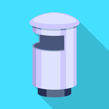 Vector illustration of dumpster and container icon. Collection of dumpster and garbage stock symbol for web.のイラスト素材
