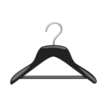 Vector design of hanger and empty symbol. Collection of hanger and hook stock vector illustration.のイラスト素材