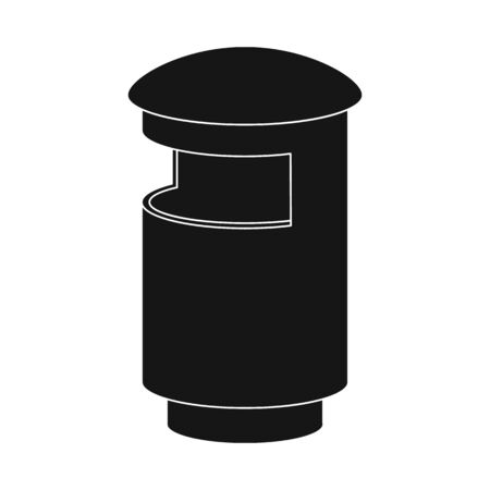 Vector illustration of dustbin and container logo. Set of dustbin and garbage stock vector illustration.のイラスト素材