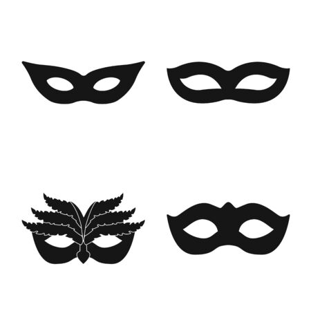 Isolated object of luxury and celebration. Collection of luxury and hide stock vector illustration.のイラスト素材