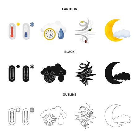 bitmap design of weather and climate. Set of weather and cloud stock bitmap illustration.の写真素材