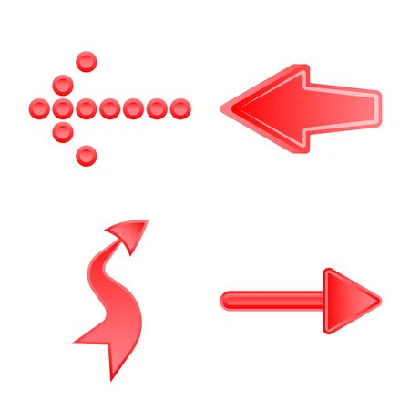 Vector design of element and arrow symbol. Collection of element and direction stock vector illustration.のイラスト素材