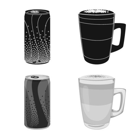 Isolated object of drink and bar. Collection of drink and party stock symbol for web.のイラスト素材