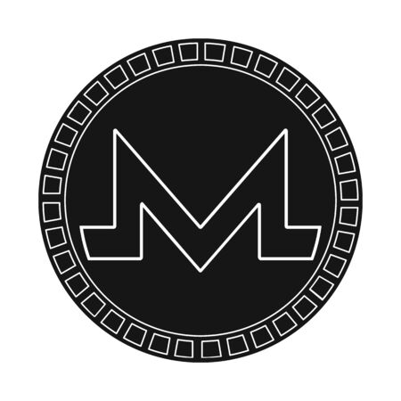 Vector illustration of coin and money. Set of coin and tech stock symbol for web.のイラスト素材