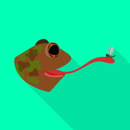 bitmap illustration of toad and head icon. Set of toad and stickyl bitmap icon for stock.の写真素材