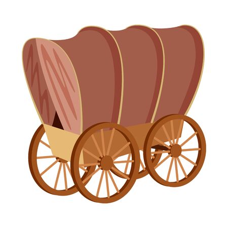 Isolated object of stagecoach and wagon logo. Collection of stagecoach and ride stock symbol for web.の写真素材