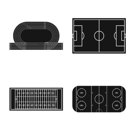 Isolated object of strategy and bullring symbol. Collection of strategy and arena vector icon for stock.のイラスト素材