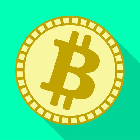 Vector illustration of coin and cryptocurrency symbol. Set of coin and business stock vector illustration.のイラスト素材