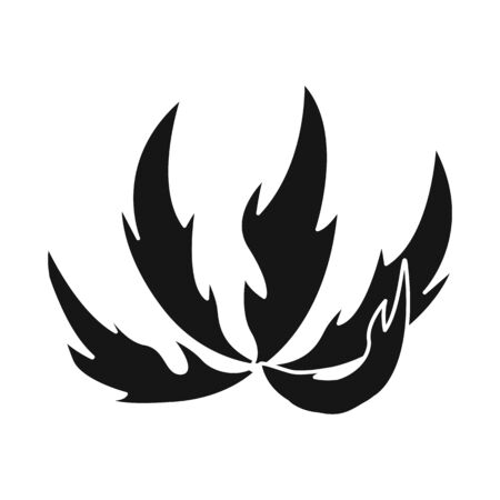 Vector illustration of bush and meadow symbol. Set of bush and decorative vector icon for stock.のイラスト素材