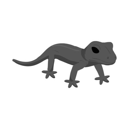 Vector design of lizard and green icon. Collection of lizard and coloring stock vector illustration.のイラスト素材