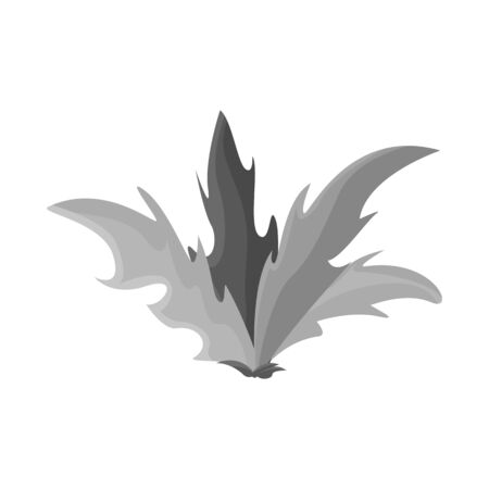 Isolated object of bush and leaves icon. Set of bush and organic stock vector illustration.のイラスト素材