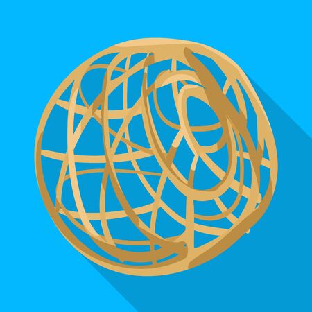 Vector illustration of tumbleweed and dry icon. Collection of tumbleweed and valley vector icon for stock.のイラスト素材