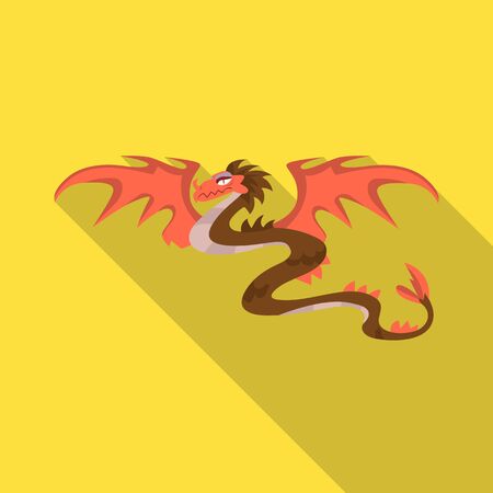 Vector design of dragon and monster. Collection of dragon and beast stock symbol for web.のイラスト素材