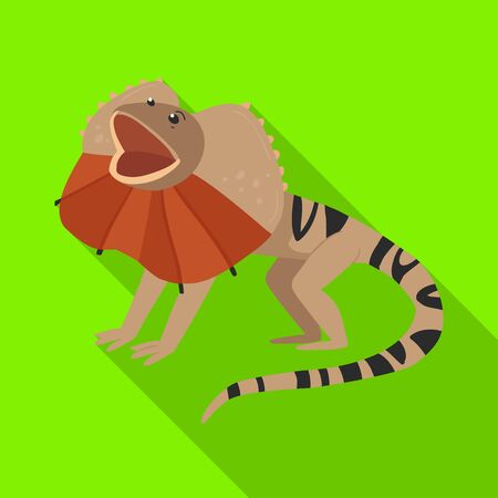 Vector illustration of lizard and magical sign. Collection of lizard and bright vector icon for stock.のイラスト素材