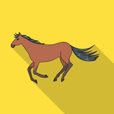Vector illustration of horse and hippodrome  . Collection of horse and jumping stock vector illustration.のイラスト素材